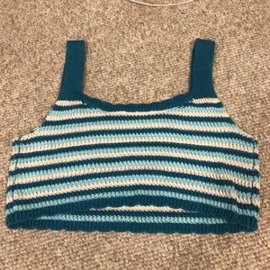 Crochet cropped tank